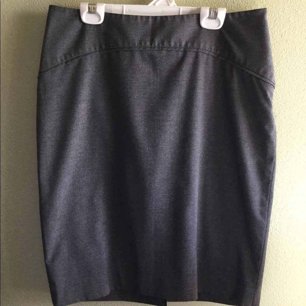 Dark gray pencil skirt